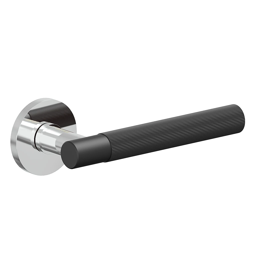 БР AR-503 — Для межкомнатных дверей, Chrome/SBlack